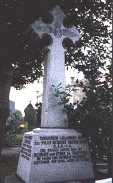 Pilot's headstone