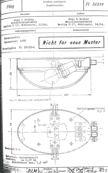 maker's specifcation sheet