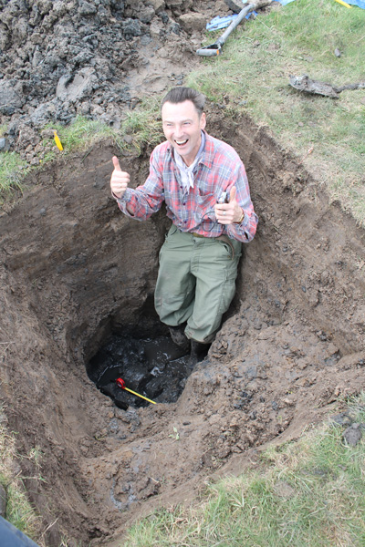 Test pit with Russell Brown