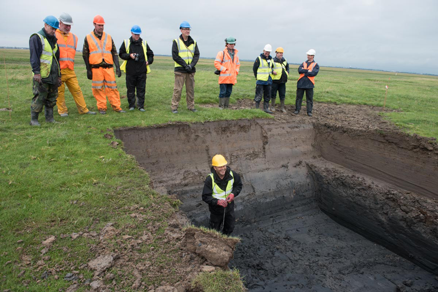 Trench No. 4 opened