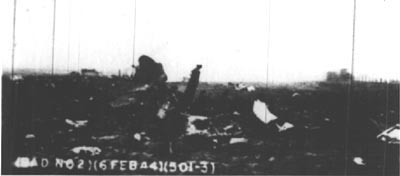 Wreckage of 42-8621