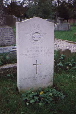 Pilot's headstone